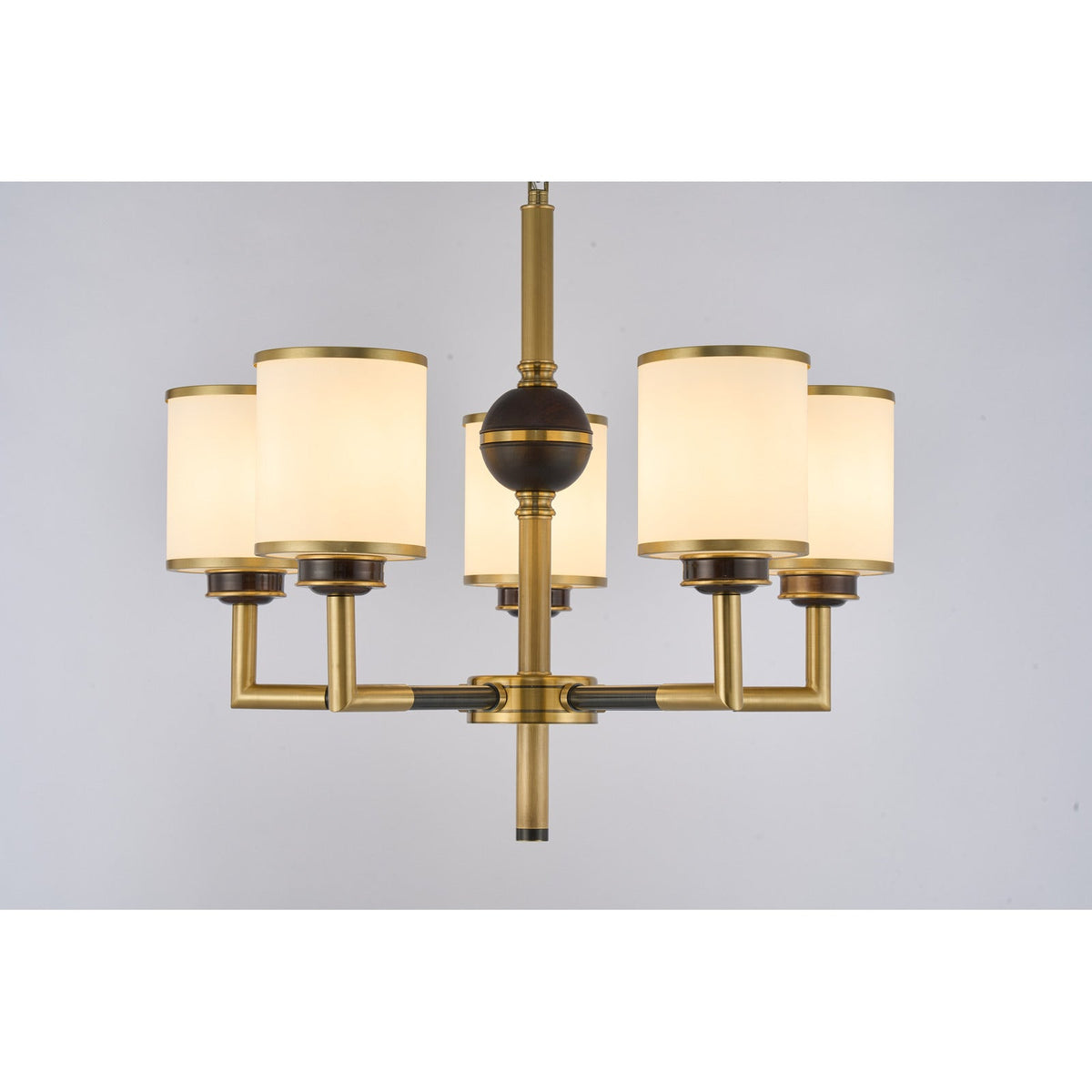 Supplier real photograph of the Orseline five-light chandelier complete view